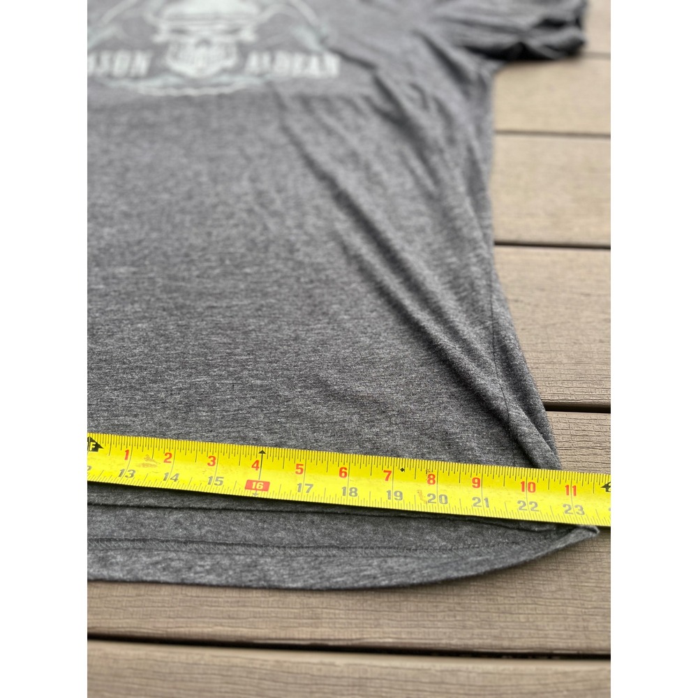 Jason Aldean Burnin It Down Graphic T-Shirt Gray Country Music Tee XL (223) - Picture 3 of 5